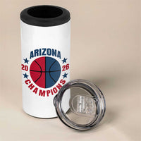 Arizona Champions Pride 4 in 1 Can Cooler Tumbler Professional Basketball Fan Gift