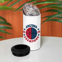 Arizona Champions Pride 4 in 1 Can Cooler Tumbler Professional Basketball Fan Gift