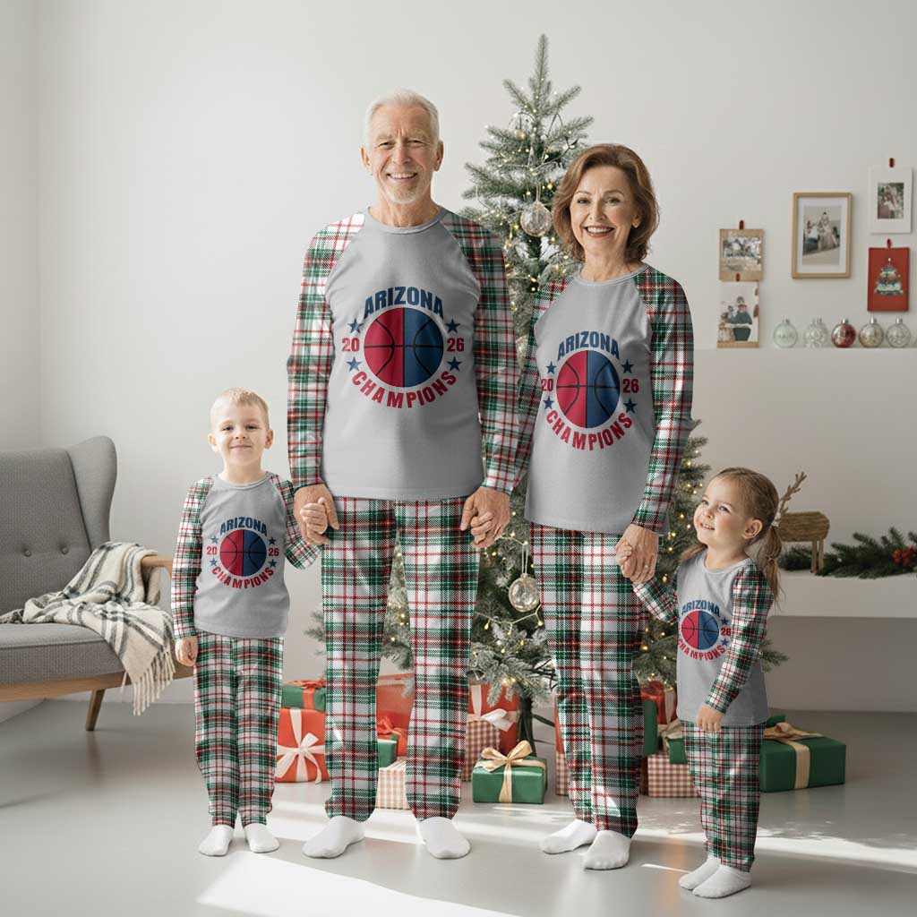Arizona Champions Pride Plaid Pajama Set Professional Basketball Fan Gift