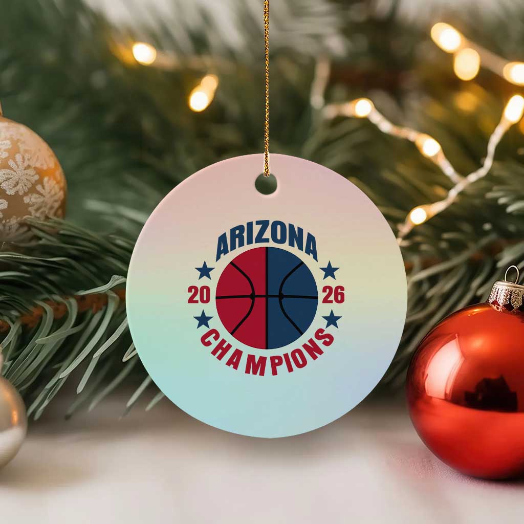 Arizona Champions Pride Ceramic Ornament Professional Basketball Fan Gift