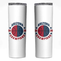 Arizona Champions Pride Skinny Tumbler Professional Basketball Fan Gift