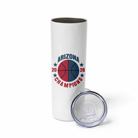 Arizona Champions Pride Skinny Tumbler Professional Basketball Fan Gift