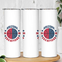 Arizona Champions Pride Skinny Tumbler Professional Basketball Fan Gift