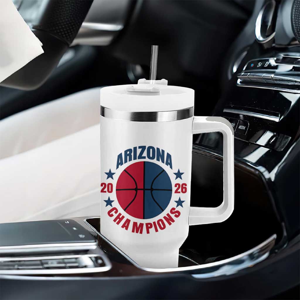 Arizona Champions Pride Tumbler With Handle Professional Basketball Fan Gift