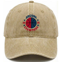 Arizona Champions Pride Washed Cotton Baseball Cap Professional Basketball Fan Gift