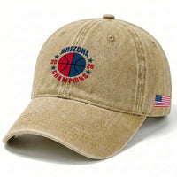 Arizona Champions Pride Washed Cotton Baseball Cap Professional Basketball Fan Gift