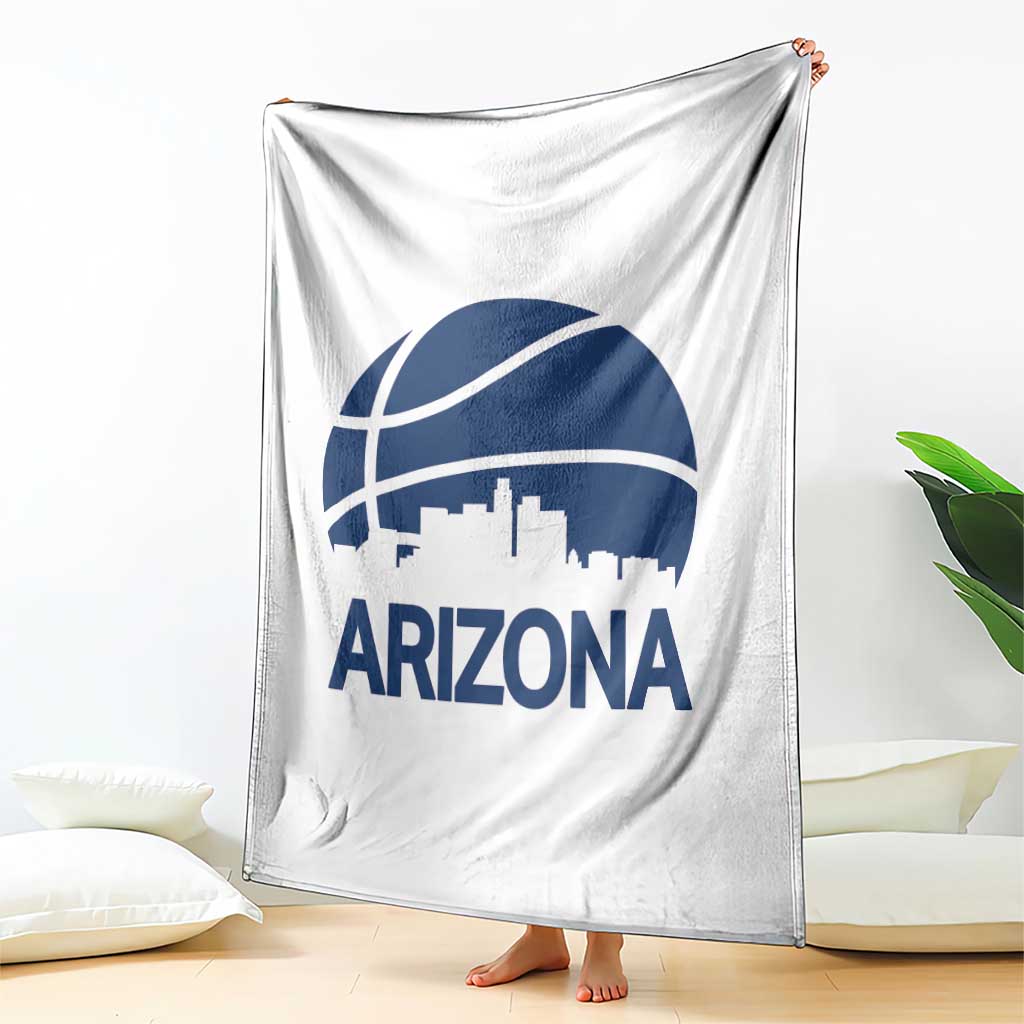 Arizona Skyline Pride Throw Blanket Gift For Basketball Fan