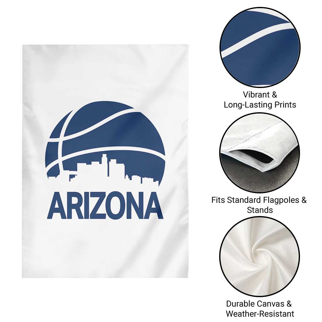 Arizona Skyline Pride Garden Flag Gift For Basketball Fan