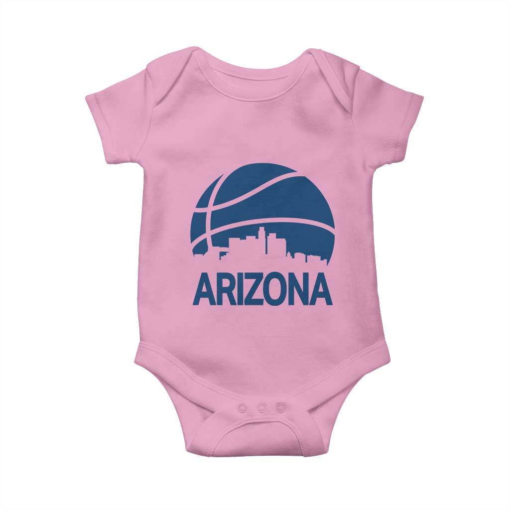 Arizona Skyline Pride Baby Onesie Gift For Basketball Fan