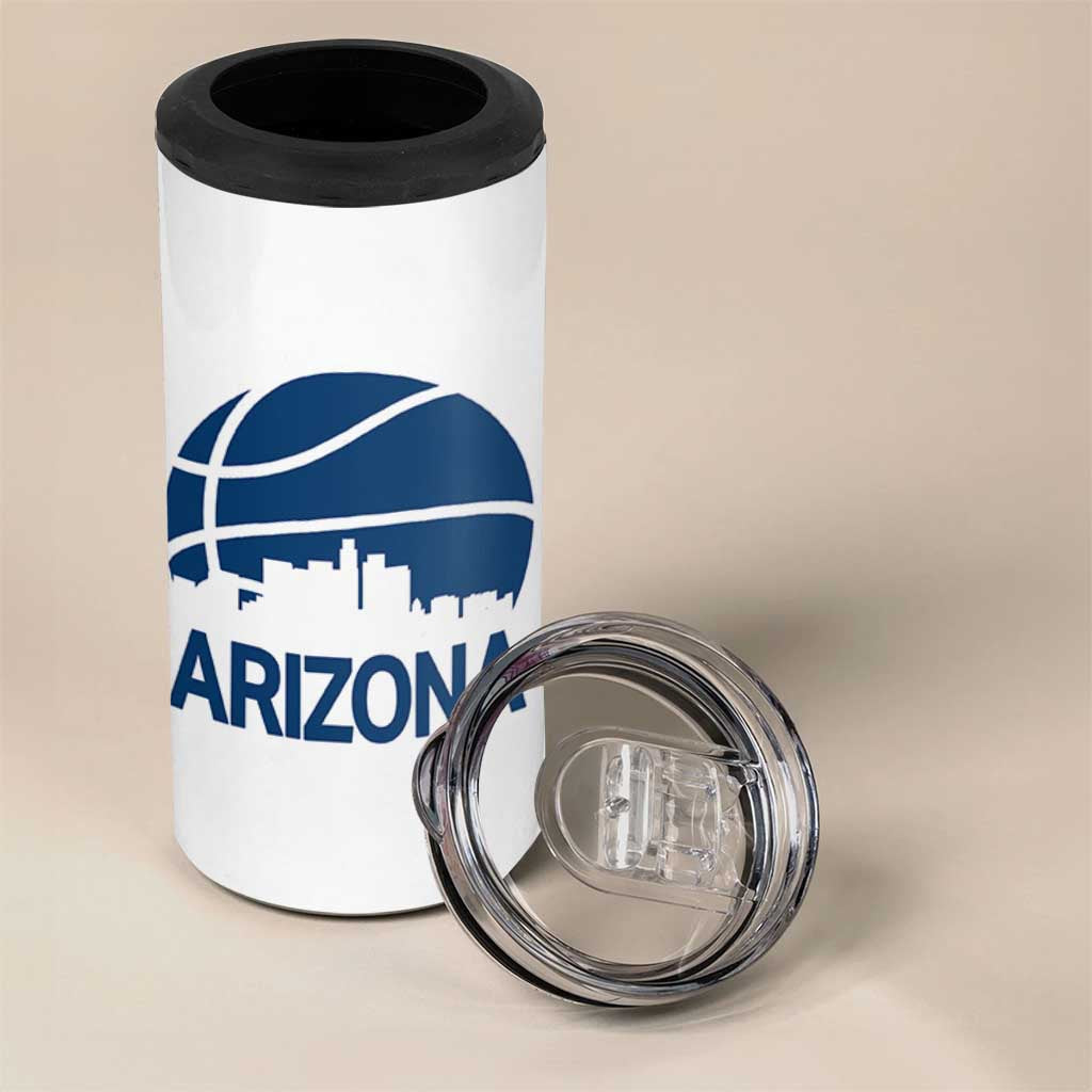 Arizona Skyline Pride 4 in 1 Can Cooler Tumbler Gift For Basketball Fan