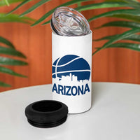 Arizona Skyline Pride 4 in 1 Can Cooler Tumbler Gift For Basketball Fan