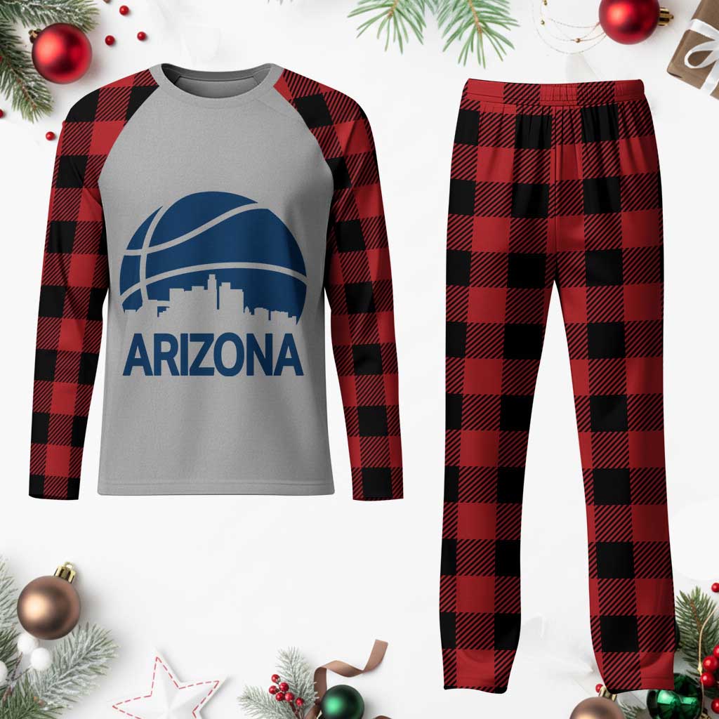 Arizona Skyline Pride Plaid Pajama Set Gift For Basketball Fan