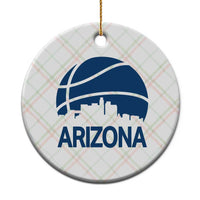 Arizona Skyline Pride Ceramic Ornament Gift For Basketball Fan