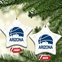 Arizona Skyline Pride Ceramic Ornament Gift For Basketball Fan