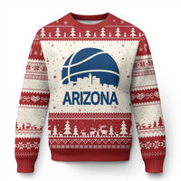 Arizona Skyline Pride Ugly Christmas Sweater Gift For Basketball Fan