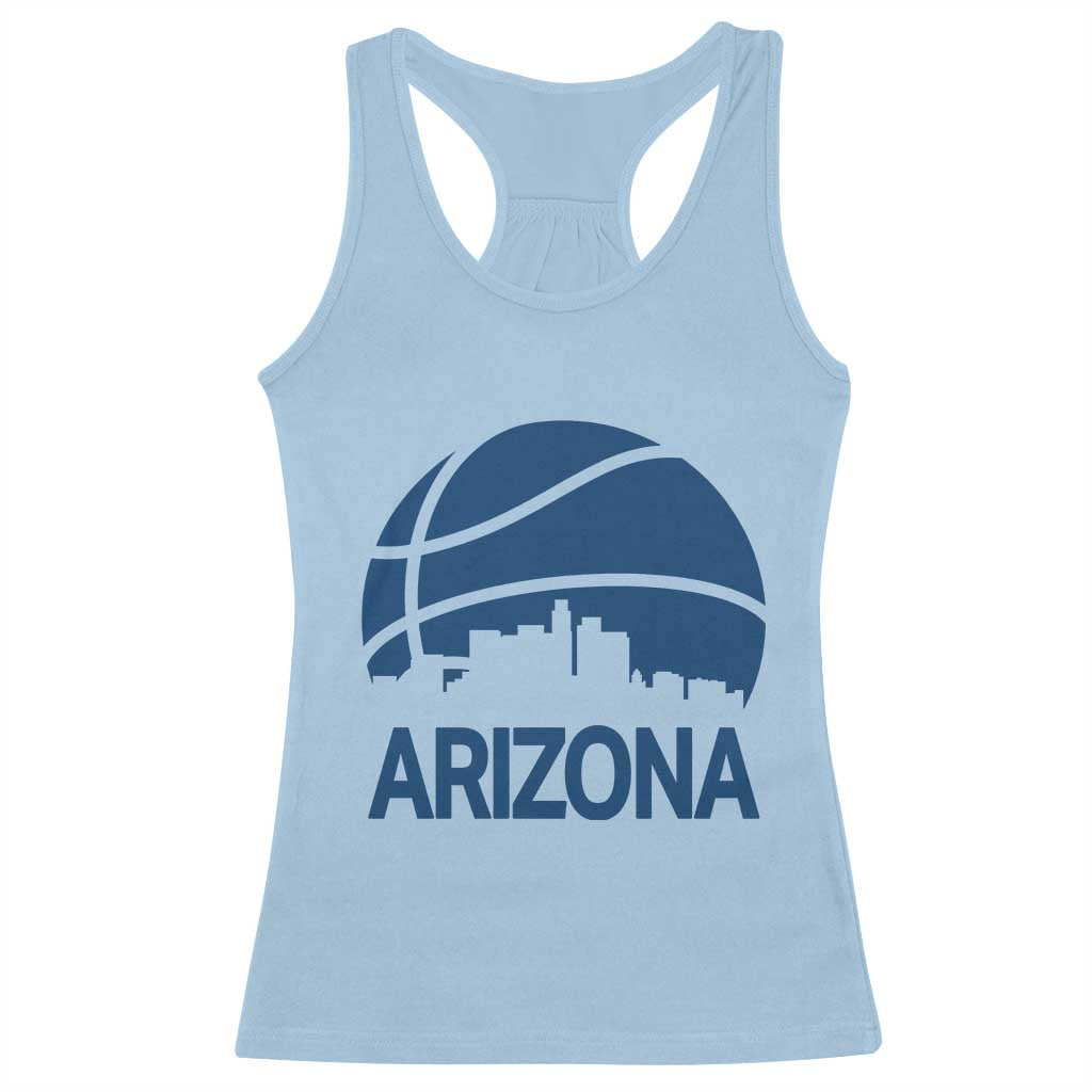 Arizona Skyline Pride Racerback Tank Top Gift For Basketball Fan