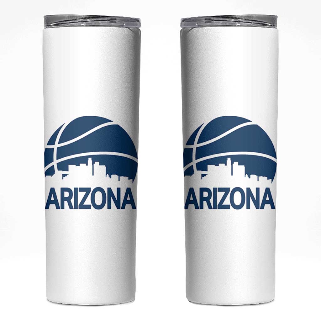Arizona Skyline Pride Skinny Tumbler Gift For Basketball Fan