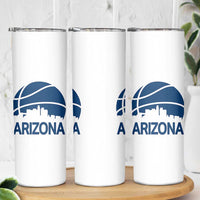 Arizona Skyline Pride Skinny Tumbler Gift For Basketball Fan