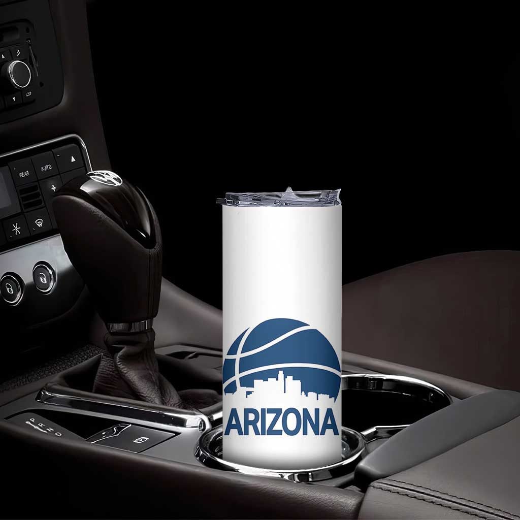 Arizona Skyline Pride Skinny Tumbler Gift For Basketball Fan