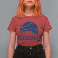 Arizona Skyline Pride T Shirt For Women Gift For Basketball Fan