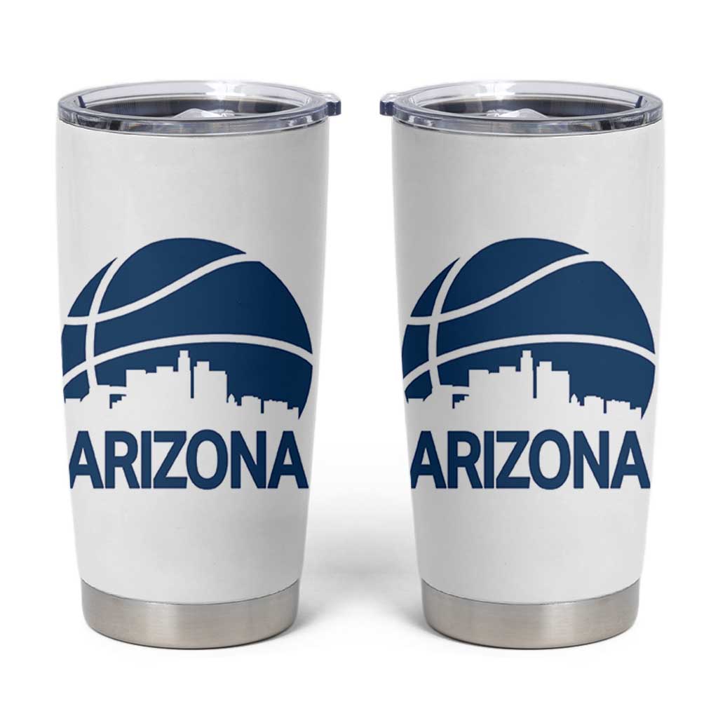 Arizona Skyline Pride Tumbler Cup Gift For Basketball Fan