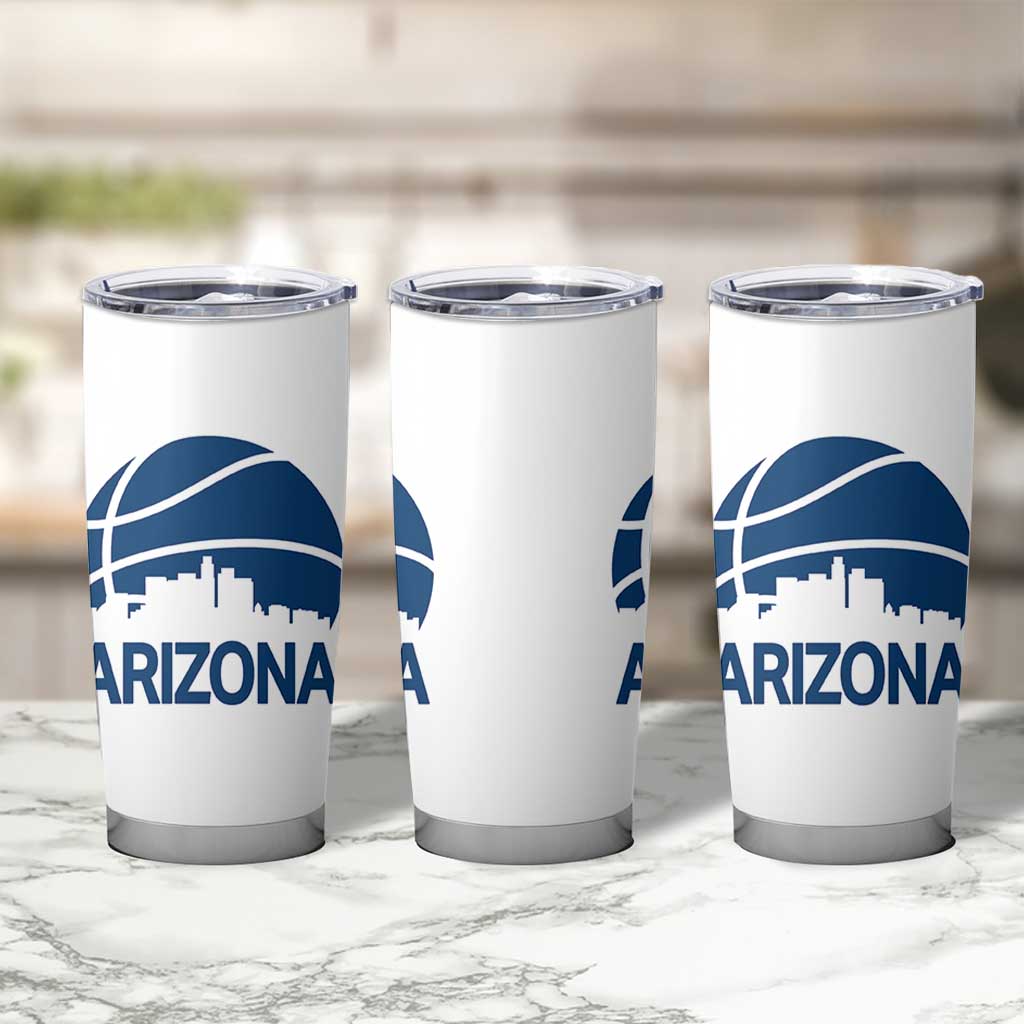Arizona Skyline Pride Tumbler Cup Gift For Basketball Fan