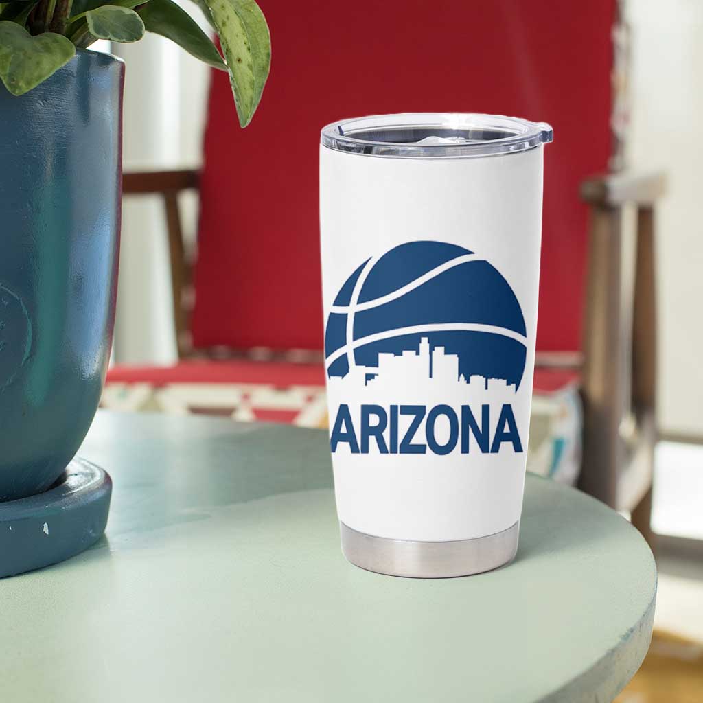 Arizona Skyline Pride Tumbler Cup Gift For Basketball Fan