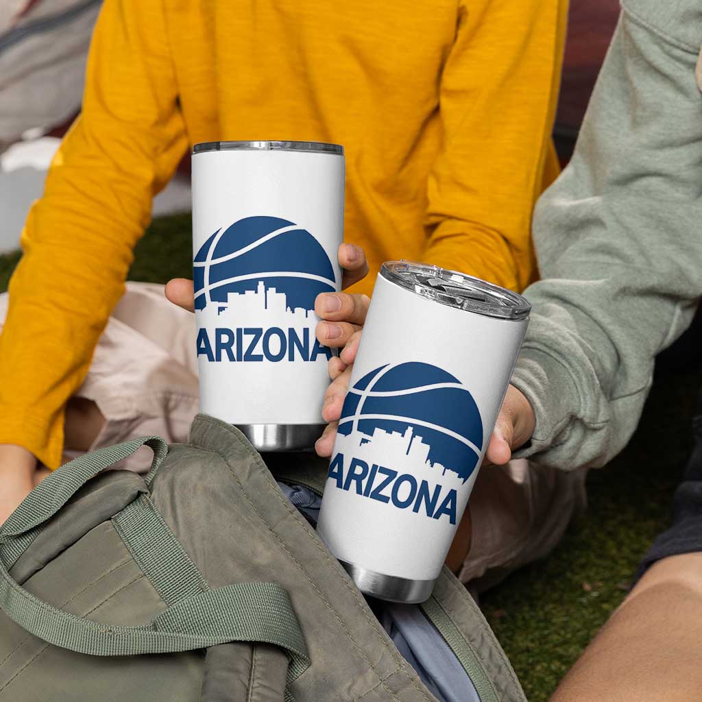 Arizona Skyline Pride Tumbler Cup Gift For Basketball Fan