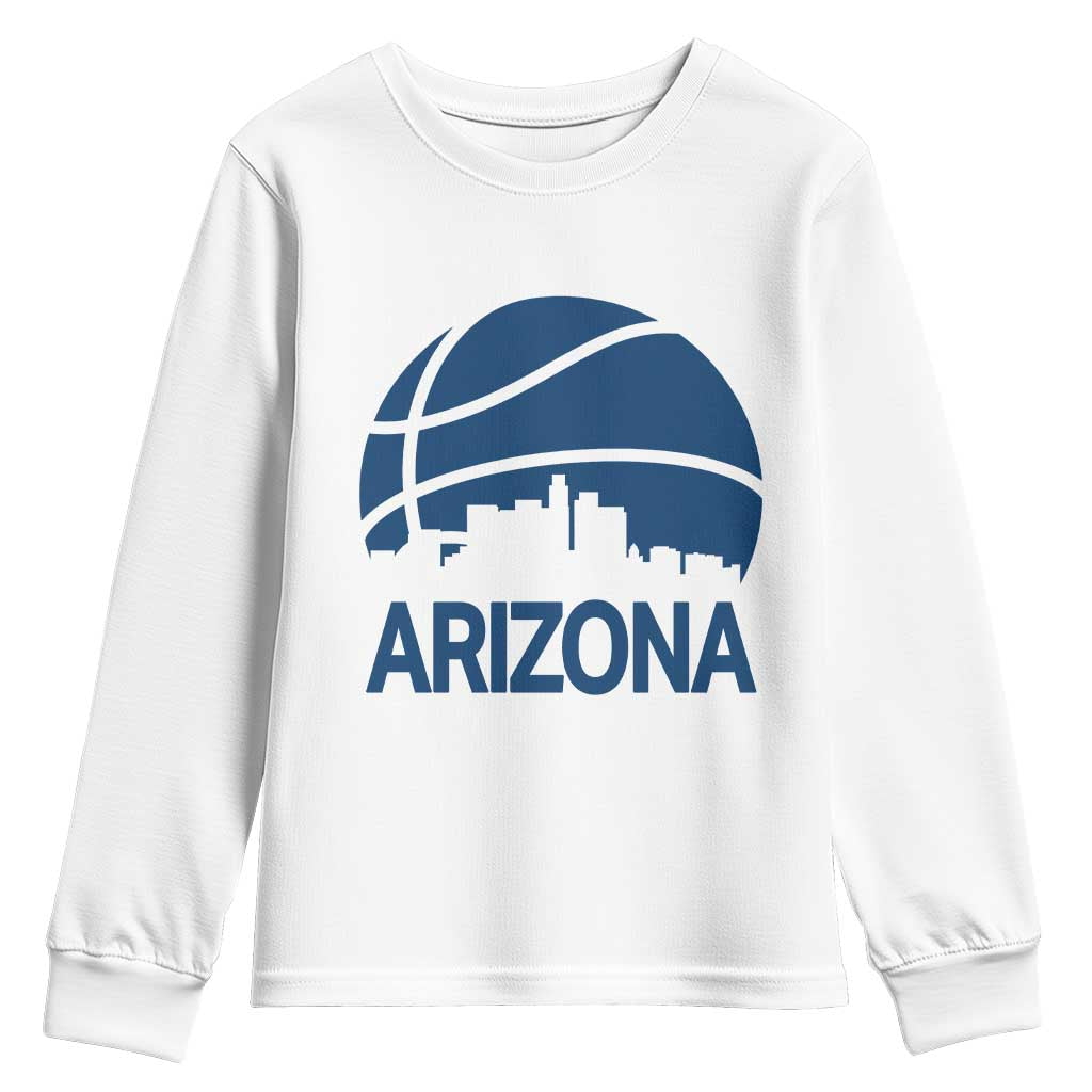 Arizona Skyline Pride Youth Sweatshirt Gift For Basketball Fan