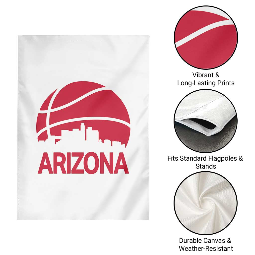 Arizona Skyline State Pride Garden Flag Modern Urban Hoops Basketball