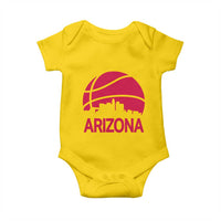 Arizona Skyline State Pride Baby Onesie Modern Urban Hoops Basketball