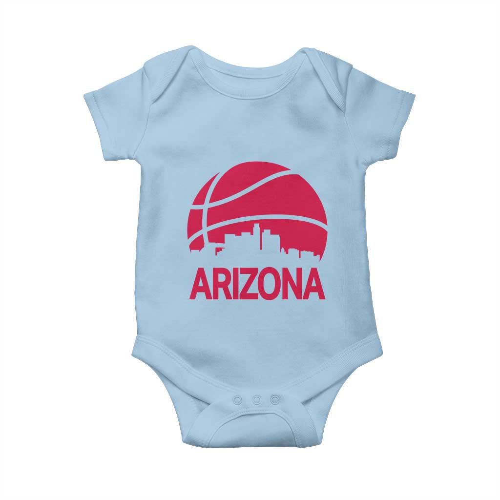 Arizona Skyline State Pride Baby Onesie Modern Urban Hoops Basketball