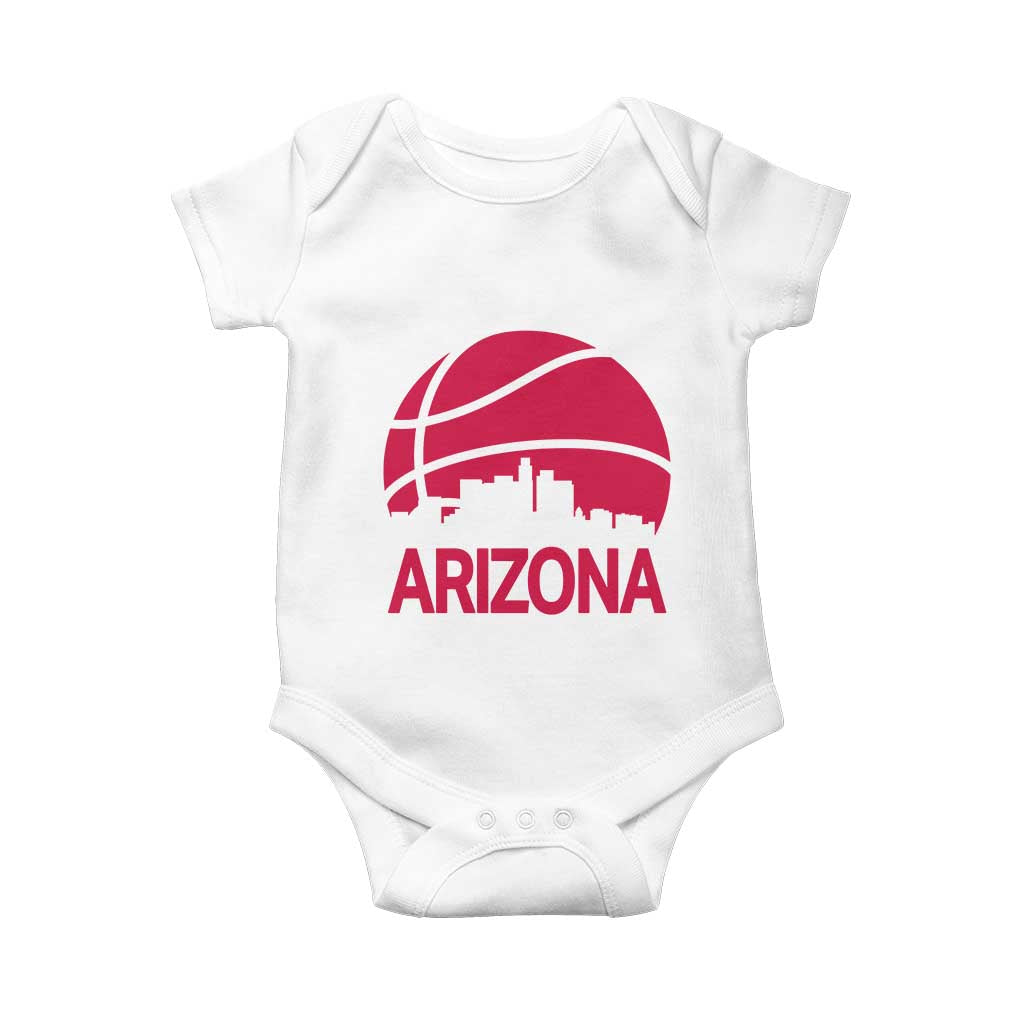 Arizona Skyline State Pride Baby Onesie Modern Urban Hoops Basketball