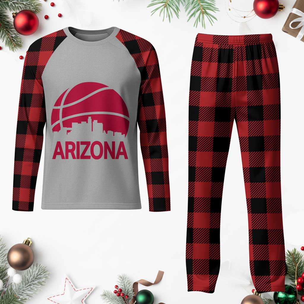 Arizona Skyline State Pride Plaid Pajama Set Modern Urban Hoops Basketball