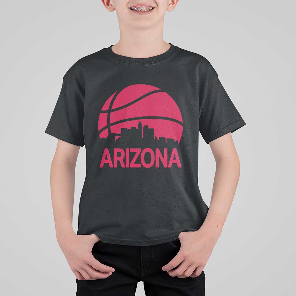 Arizona Skyline State Pride T Shirt For Kid Modern Urban Hoops Basketball