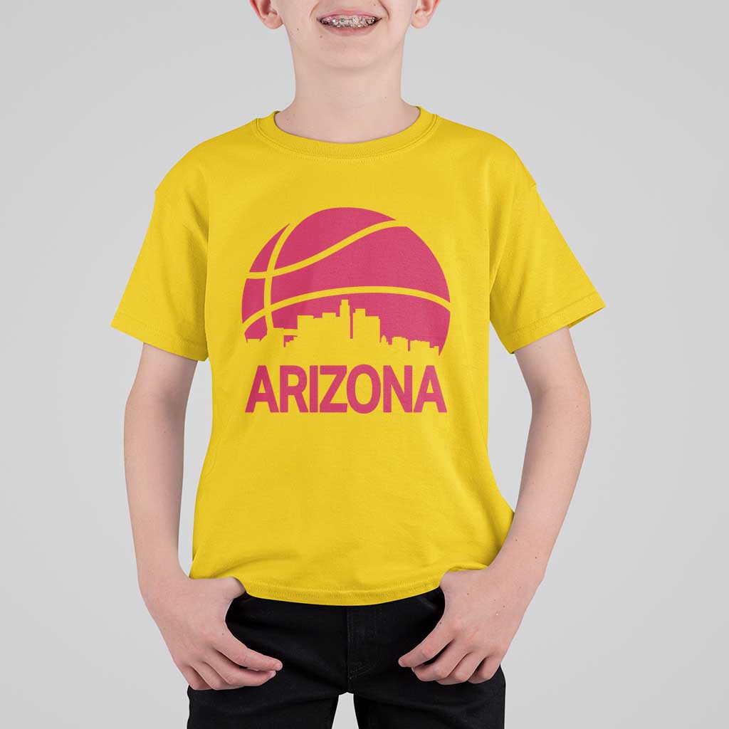 Arizona Skyline State Pride T Shirt For Kid Modern Urban Hoops Basketball