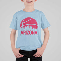 Arizona Skyline State Pride T Shirt For Kid Modern Urban Hoops Basketball