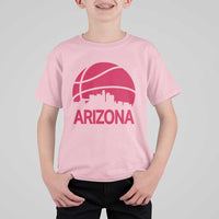 Arizona Skyline State Pride T Shirt For Kid Modern Urban Hoops Basketball
