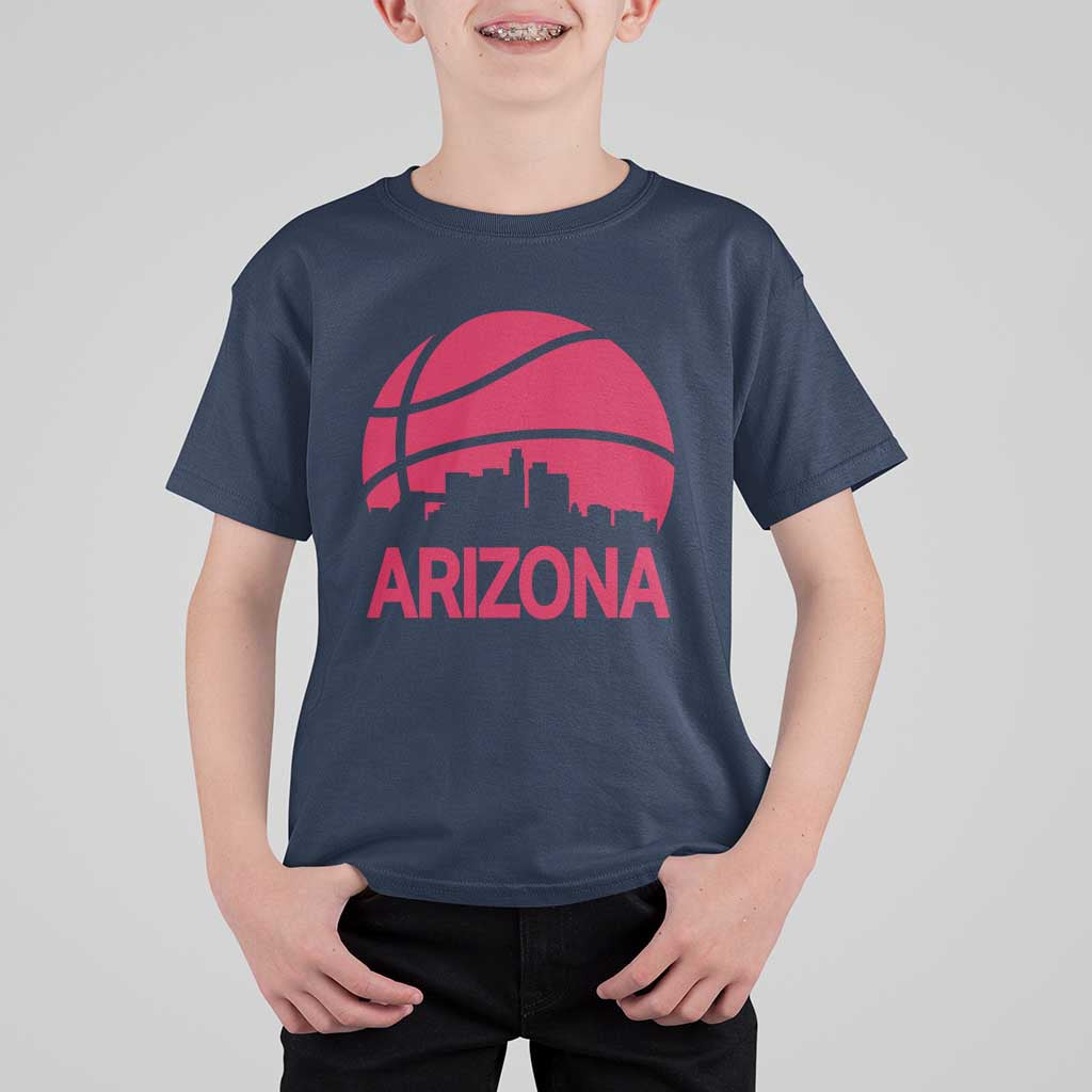 Arizona Skyline State Pride T Shirt For Kid Modern Urban Hoops Basketball