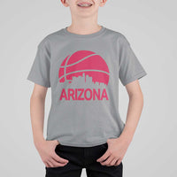 Arizona Skyline State Pride T Shirt For Kid Modern Urban Hoops Basketball