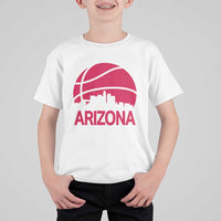 Arizona Skyline State Pride T Shirt For Kid Modern Urban Hoops Basketball