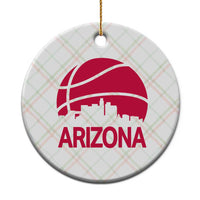 Arizona Skyline State Pride Ceramic Ornament Modern Urban Hoops Basketball