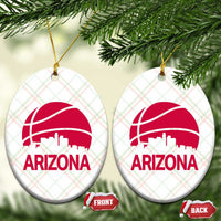Arizona Skyline State Pride Ceramic Ornament Modern Urban Hoops Basketball