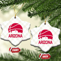 Arizona Skyline State Pride Ceramic Ornament Modern Urban Hoops Basketball