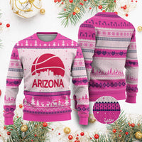 Arizona Skyline State Pride Ugly Christmas Sweater Modern Urban Hoops Basketball