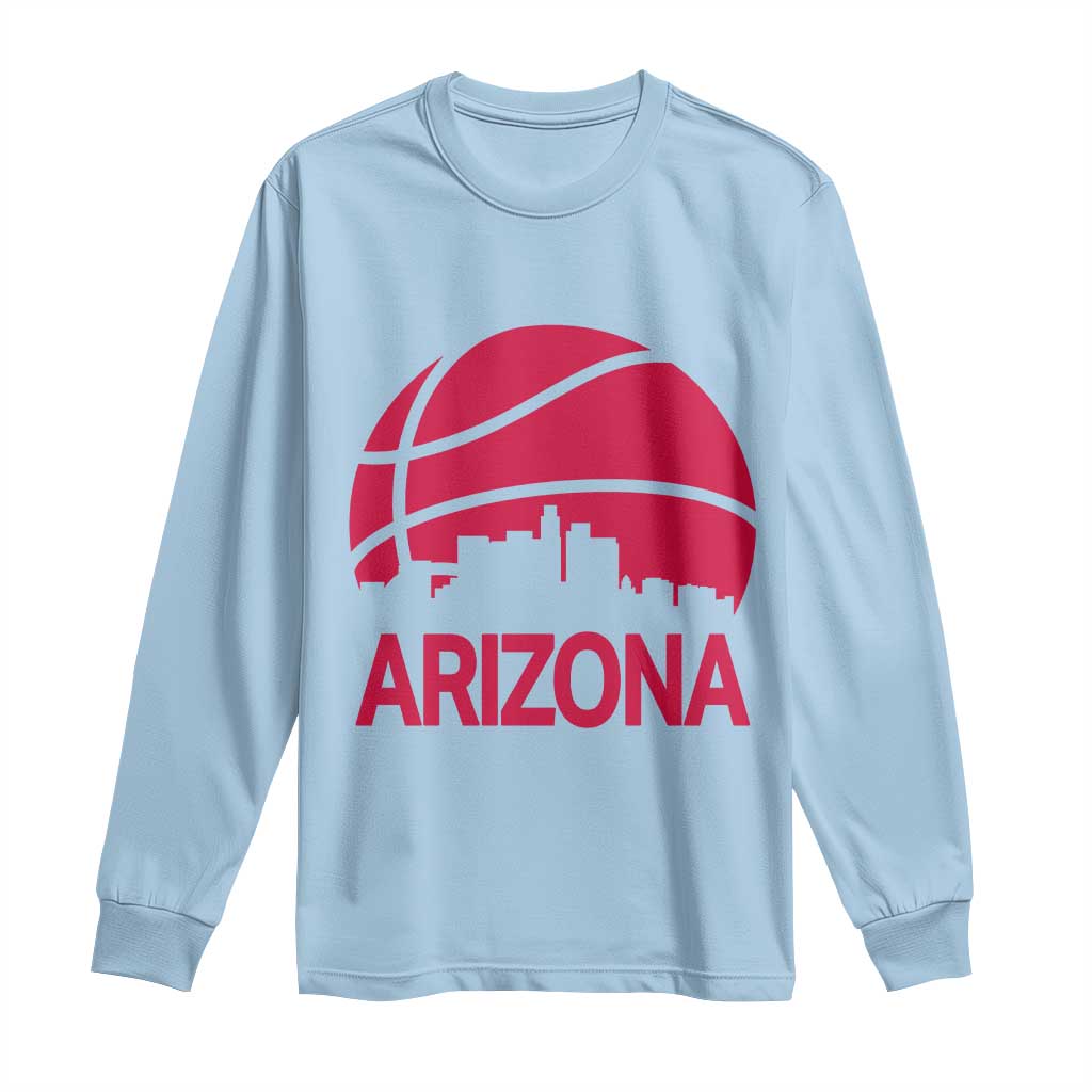 Arizona Skyline State Pride Long Sleeve Shirt Modern Urban Hoops Basketball