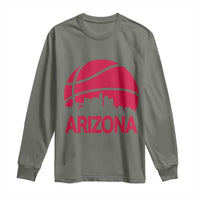 Arizona Skyline State Pride Long Sleeve Shirt Modern Urban Hoops Basketball