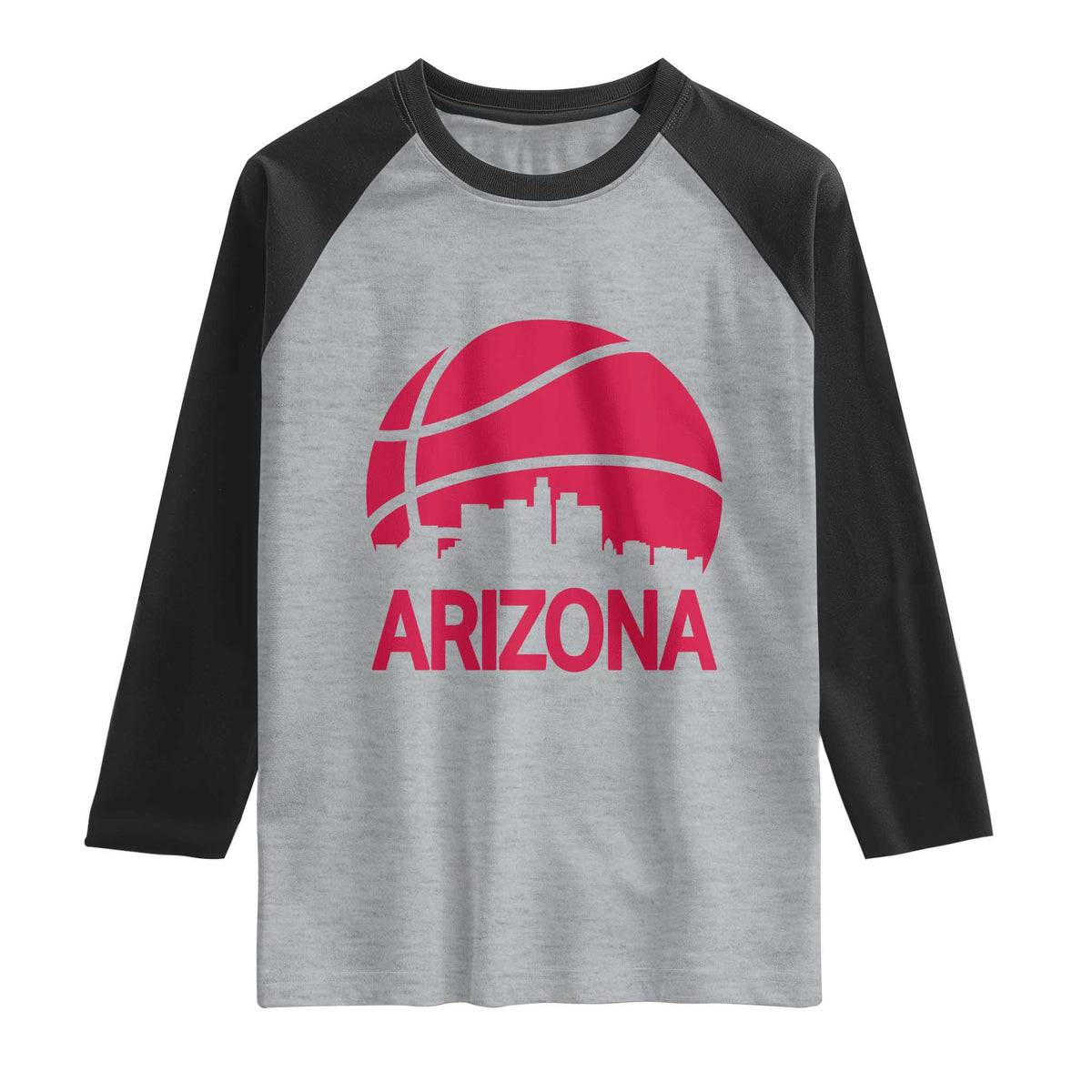 Arizona Skyline State Pride Raglan Shirt Modern Urban Hoops Basketball
