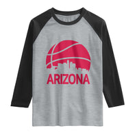 Arizona Skyline State Pride Raglan Shirt Modern Urban Hoops Basketball
