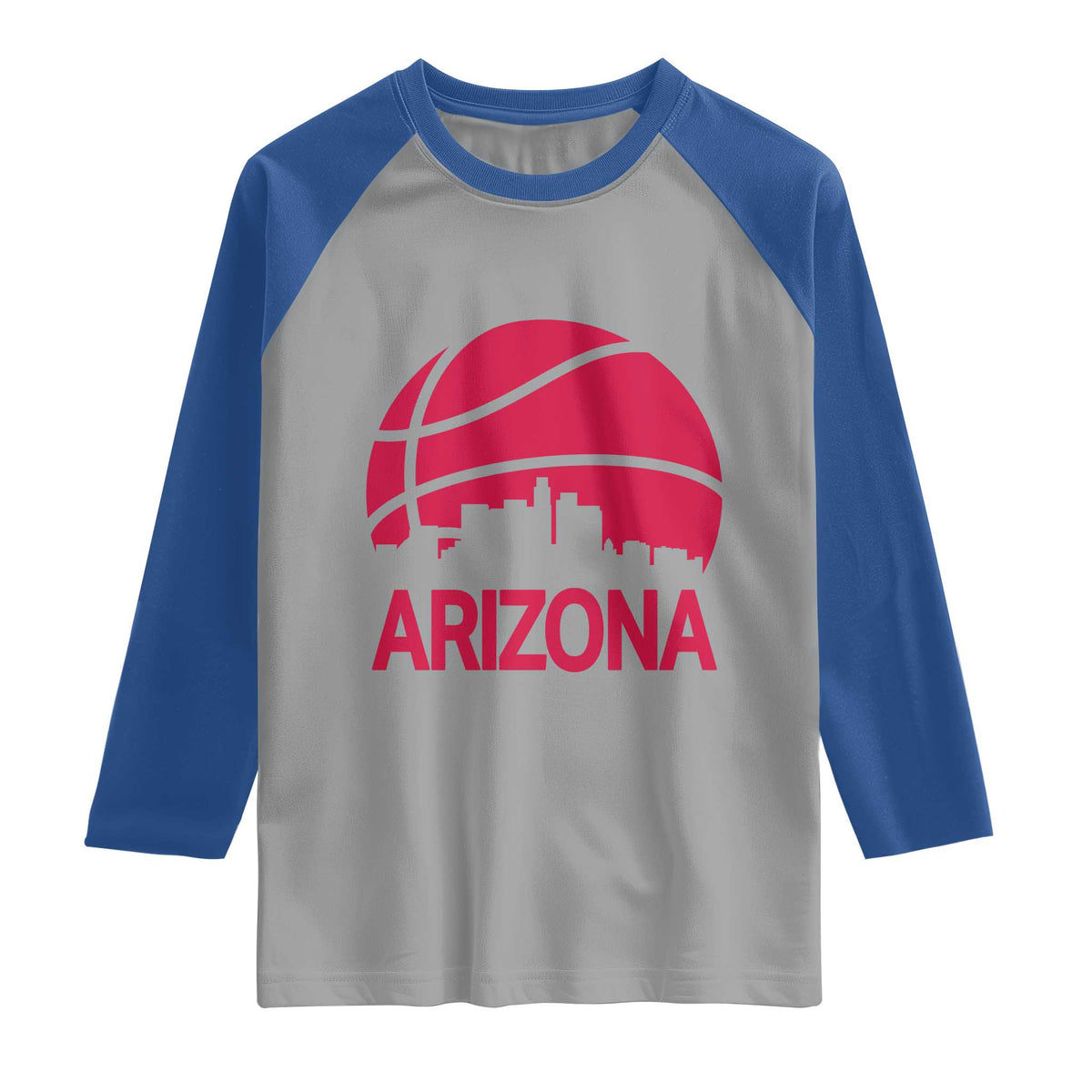 Arizona Skyline State Pride Raglan Shirt Modern Urban Hoops Basketball